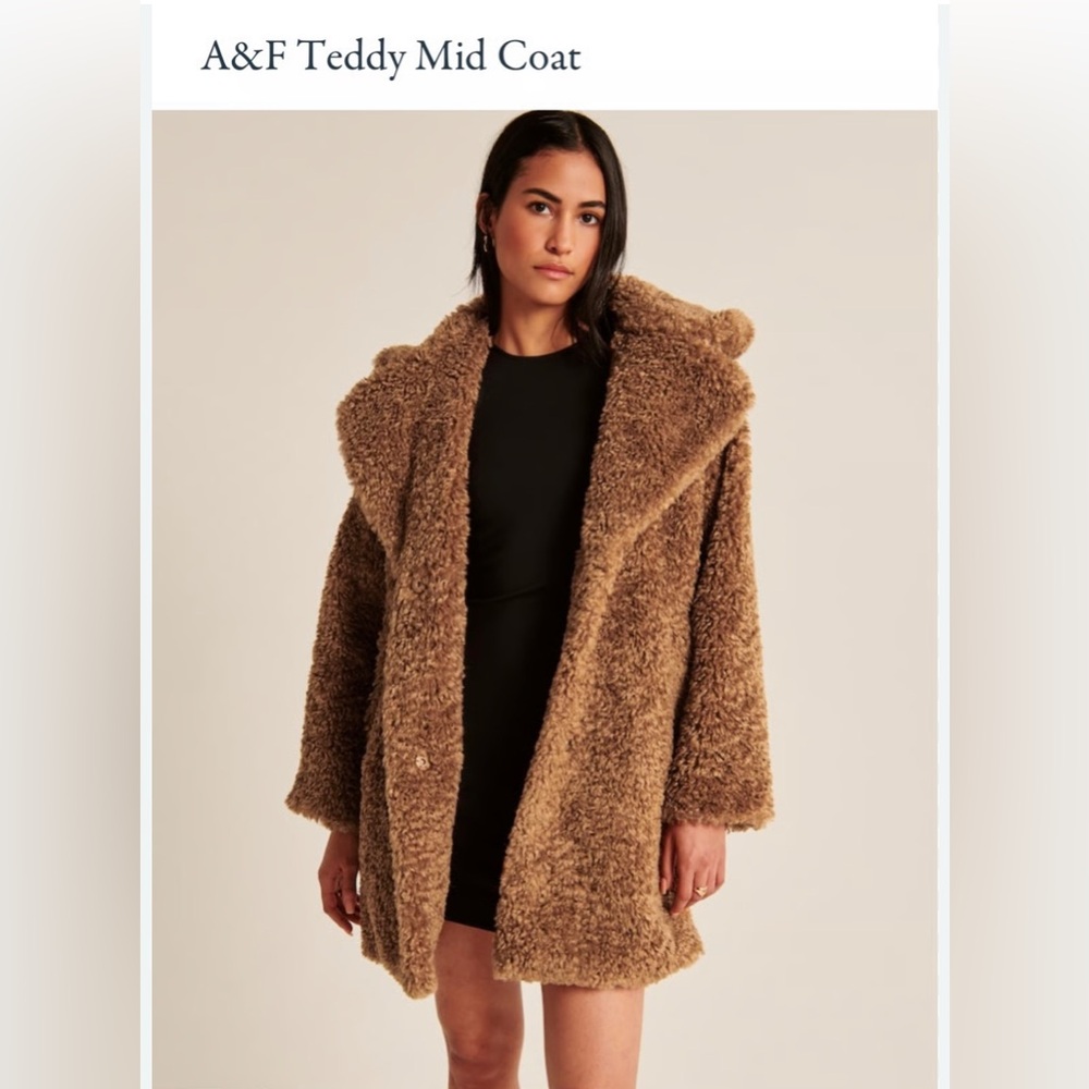 Abercrombie & Fitch Tan Teddy Jacket
